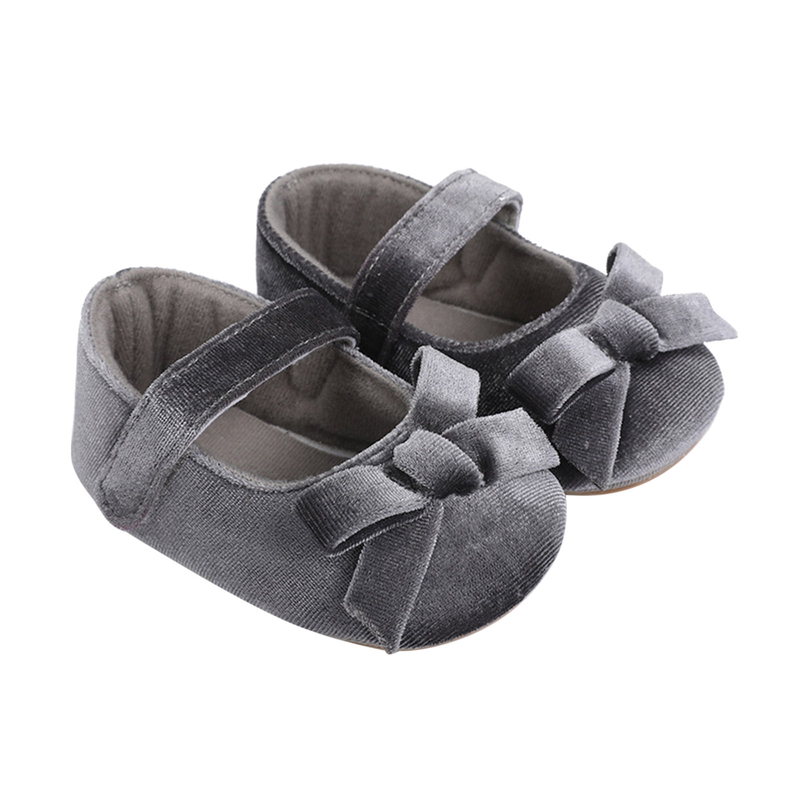 Baby Shoes Size 0-6 Months Soild Colour Bowknot Princress Soft Floor ...