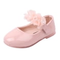 thumbnail image 1 of Baby Shoes Size 24 For 2 Years-2.5 Years Princess Party Dance Leather Lace Kids Sneakers Pink, 1 of 3