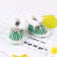 thumbnail image 1 of Baby Shoes Solid Knit Winter Toddler Infant Slip-On Warm Bed Shoes Autumn Hand Made Newborn Girls Boys Boot Fashion Cute Bowknot, 1 of 5
