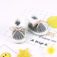 thumbnail image 1 of Baby Shoes Solid Knit Winter Toddler Infant Slip-On Warm Bed Shoes Autumn Hand Made Newborn Girls Boys Boot Fashion Cute Bowknot, 1 of 5