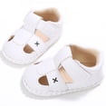 thumbnail image 1 of Baby Shoes Summer Baby Boy Girl Soft PU Leather Crib Prewalker First Walkers Shoes, 1 of 3