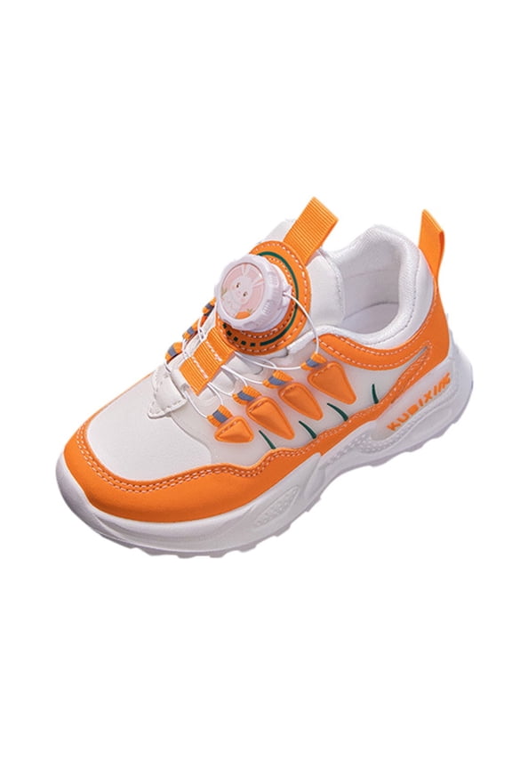 Baby Shoes Walking All Season Sports Shoes Flat Thick Bottom Lightweight Non Breathable Comfortable Toddler Girl Sneakers,Size 6 Years-7 Years