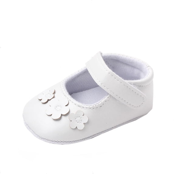 Baby Shoes,Walking Shoes First Baby Boots For Toddler Girls Dress Party Sole With Flexible Rubber Sole,Toddler Boy Shoes,White,0-6 Months