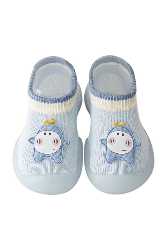 Baby Shoes Walking Shoes First Walkers Cute Cartoon Antislip Wearproof Socks Shoes Crib Shoes Prewalker Sneaker Boys' Sneakers,Size 12 Months-18 Months