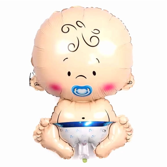 Baby Shower 2 Baby Ballon Big (2 Boys) Reveal Gender Foil Ballons Of 30 Inches