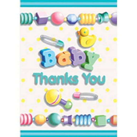 Baby Shower 'Baby Bliss' Thank You Notes w/ Envelopes (8ct)