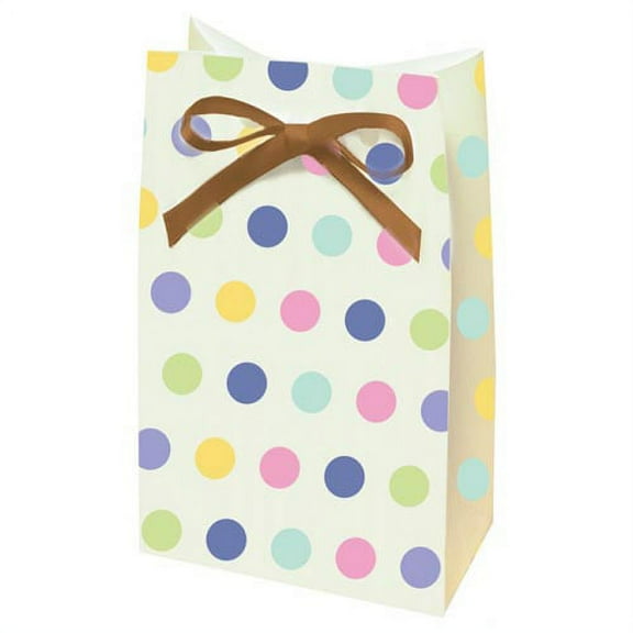 Baby Shower Bags Favor Bags Boxes Multi Color Polka Dot Birthday Party Supply 12