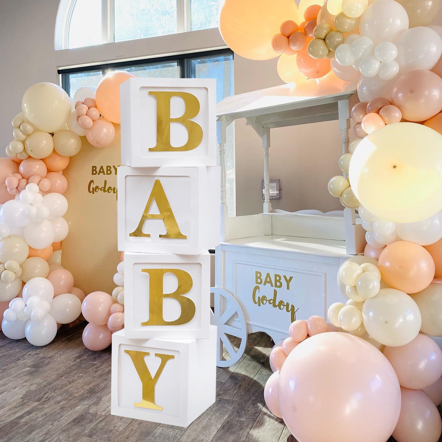 Baby Shower Balloon Boxes with Letter - Baby Shower Decorations  Stereoscopic White Baby Blocks with BABY Letter for Boy Girl Baby Shower  Decor Backdrop, Gender Reveal Party Supplies - Walmart.com, image size:1500x1500