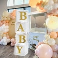 Baby Shower Balloon Boxes with Letter Baby Shower Decorations