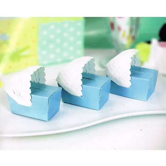 Baby Shower Blue Carriage Favor Boxes (24ct)