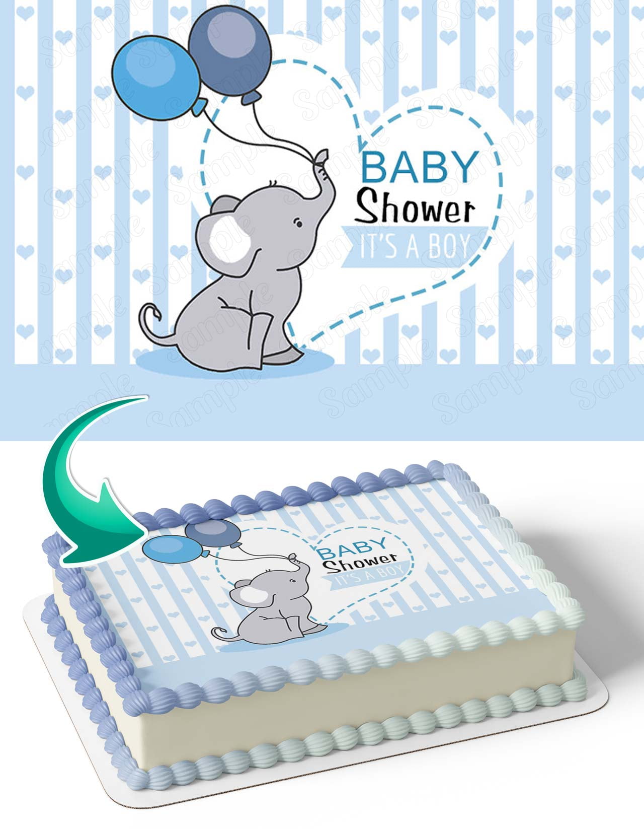 Boy Elephant Baby Shower Cake Sent Baby Shower Cake Ideas Heaven