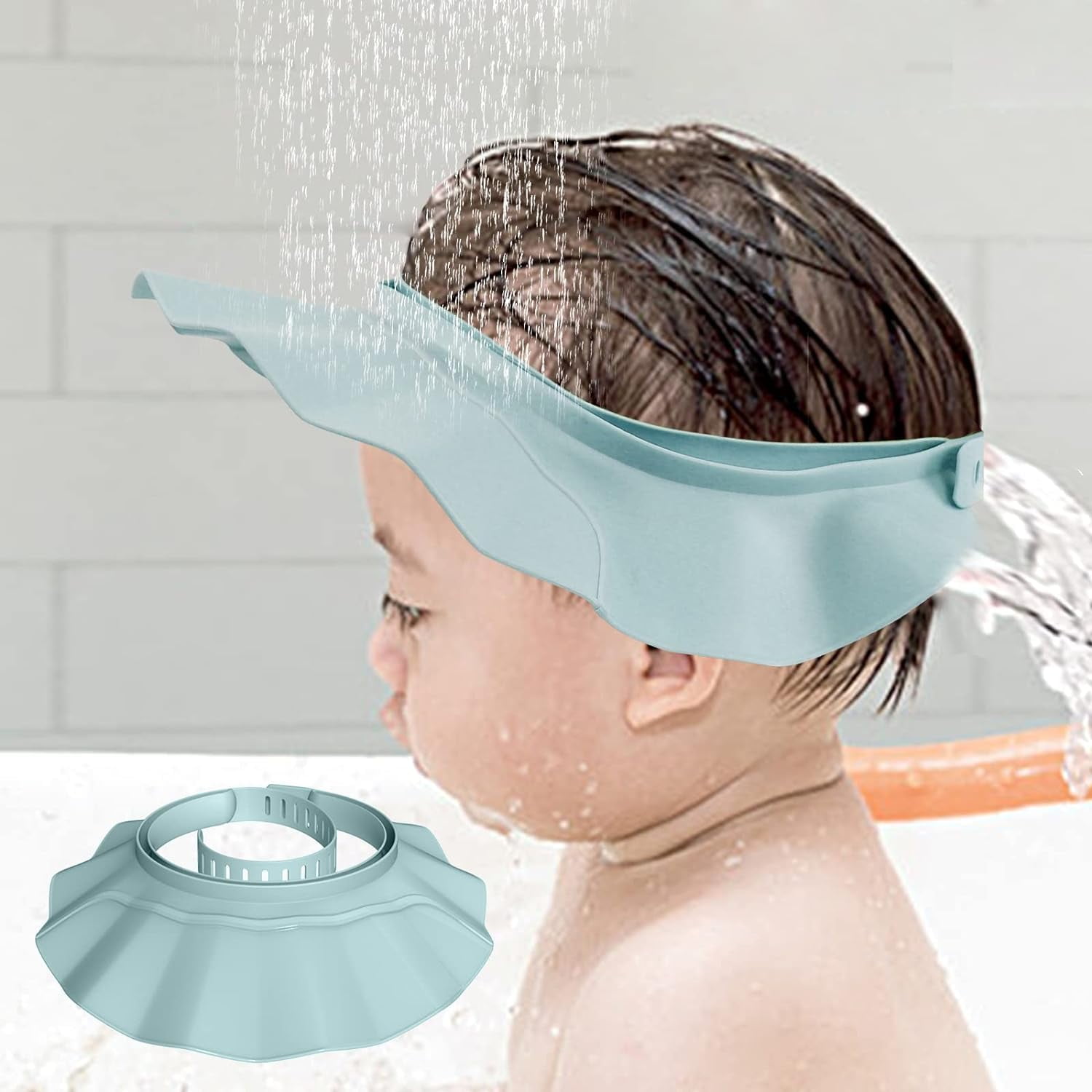 Baby Shower Cap Hat Safe Shampoo Shower Bathing Protection Soft