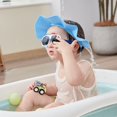 thumbnail image 1 of Baby Shower Cap Shampoo Shower Bathing Hat Soft Elastic Non-Slip Adjustable Hair Head Eye Ear Shampoo Cap-Royal Blue, 1 of 8