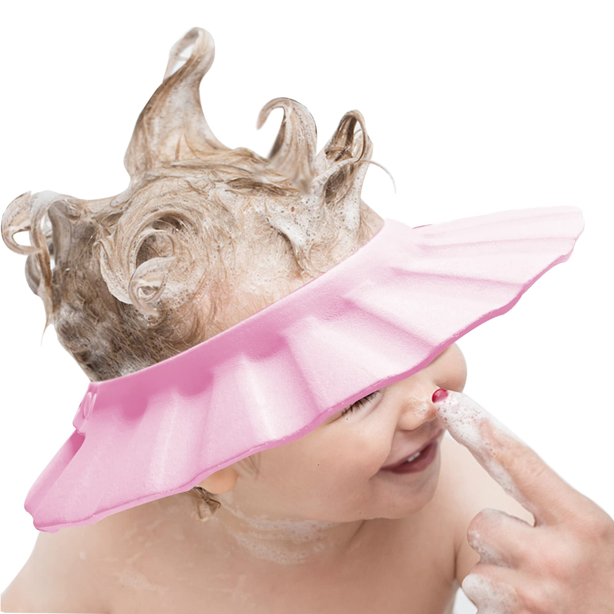 Baby Shower Cap Soft Adjustable Baby Bath Head Cap Visor for Washing Hair Shower Bathing Protection Bath Cap for Toddler Baby Kids Children Walmart
