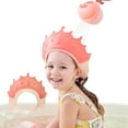 thumbnail image 1 of Baby Shower Cap Waterproof Shampoo hat for Children Toddler Girls Boys Protect ears eyes.Adjustable Silicone Bathing Crown, 1 of 2