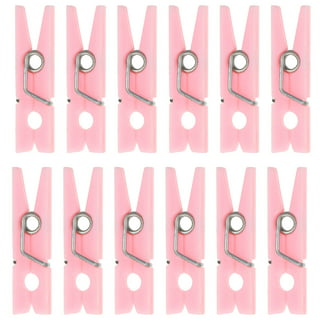 Enamel Pacification Badge, Pink Baby Clothes Pins