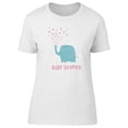 thumbnail image 1 of Baby Shower, Cute Baby Elephant T-Shirt Women -Image by Shutterstock, Female Small, 1 of 4