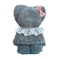 thumbnail image 1 of Baby Shower Favors Bear Bath Towel Gift Soft Coral Fleece Hand Towels for Wedding Graduation Valentine Baby Baptism Birthday Souvenir Supplies -12x12 inch, 1 of 6