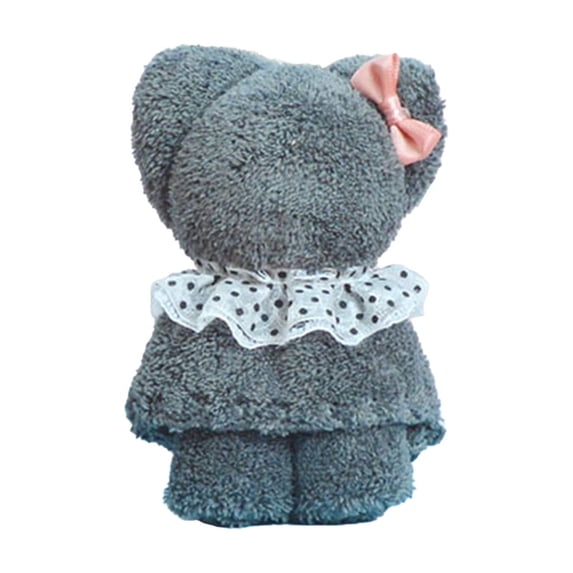 Baby Shower Favors Bear Bath Towel Gift Soft Coral Fleece Hand Towels for Wedding Graduation Valentine Baby Baptism Birthday Souvenir Supplies -12x12 inch