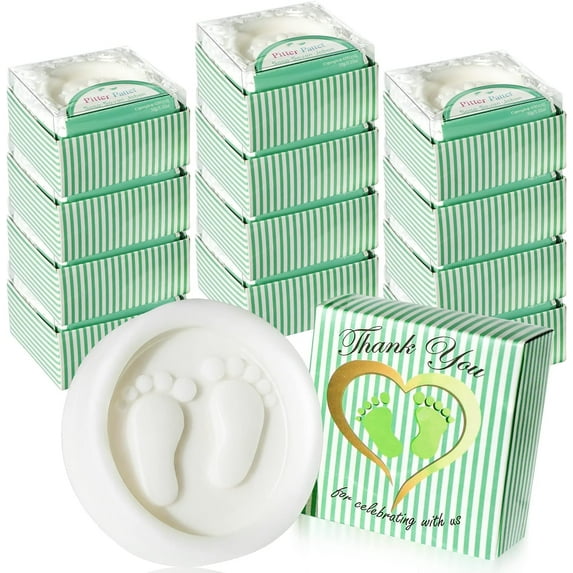 AiXiAng Baby Shower Favors Unisex Bath Soaps, 12 Pack