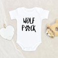 thumbnail image 1 of Baby Shower Gift - Cute Wolf Onesie - Wolf Pack Baby Onesie - Wolf Paw Baby Onesie - New To The Pack Onesie, 1 of 5