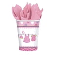 thumbnail image 1 of Baby Shower Girl Shower with Love Cups, 9 oz, Pack of 8, 1 of 3