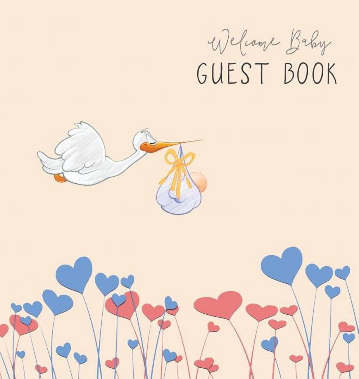 BABY SHOWER GUEST BOOK with GIFT LOG (Hardcover) for Baby Naming Day, Baby Shower Party, Christening or Baptism Ceremony, (Hardcover)