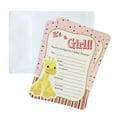 thumbnail image 1 of Baby Shower Invitation Envelope, Giraffe, Light Pink, 7-Inch, 12-Piece, 1 of 1