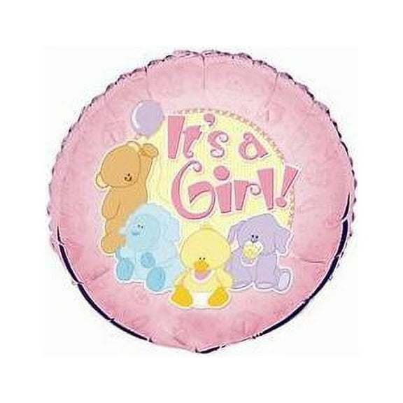 Baby Shower 'It's a Girl' Foil Mylar Balloon (1ct)