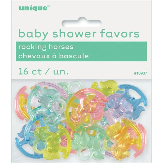 Baby Shower - Mini Plastic Rocking Horse - Assorted Colors