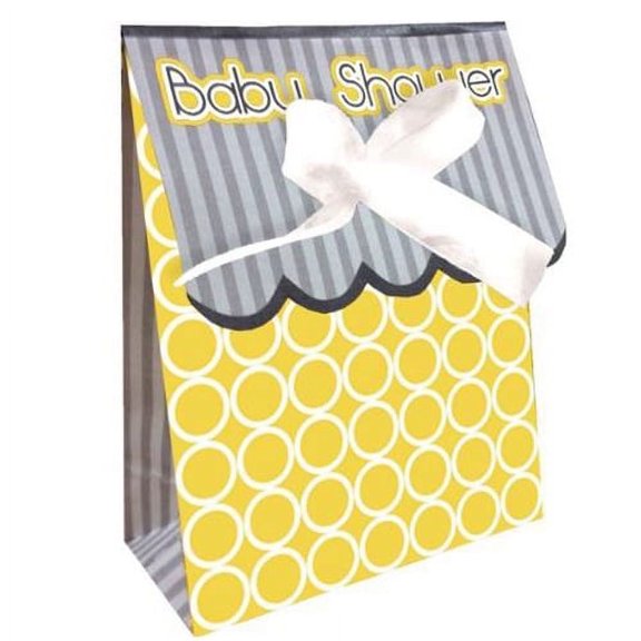 Various Baby Shower 'Mod Yellow' Favor Boxes (8ct) - Gift Boxes