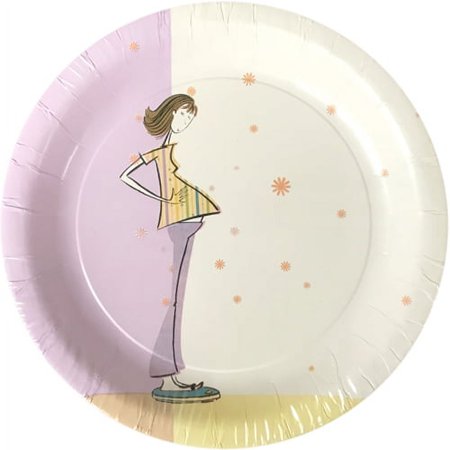 Baby Shower 'Mom to Be' Small Paper Plates (8ct)