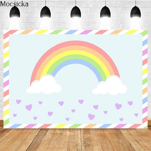 Baby Shower Photography Background Envelope Clouds Decoration Props Child Portrait Photo Backdrop Studio