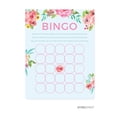 thumbnail image 1 of Baby Shower Pink Roses English Tea Party, Baby Bingo Game Cards, 20-Pack, Games, 1 of 1