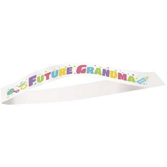 Unique Industries Toddler "Future Grandma" Shoulder Sashes, 1 Satin Sash