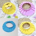Baby Shower Soft Cap Adjustable Hair Wash Hat For Kids Ear Protection Safe Children Shampoo