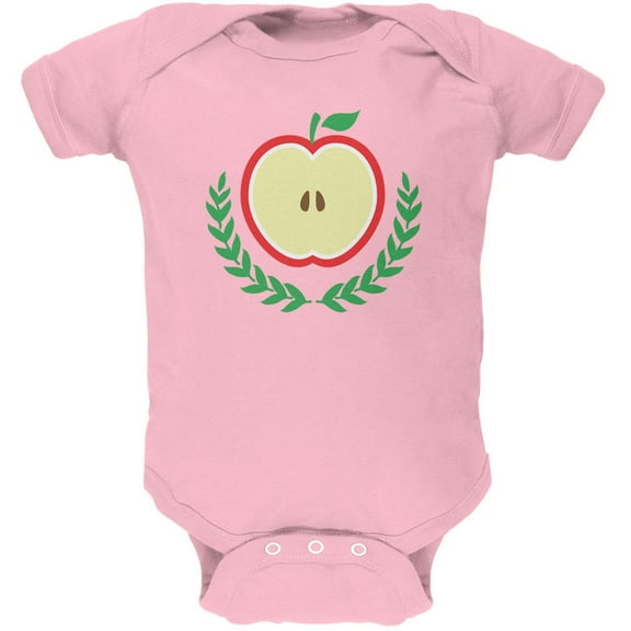 Baby Shower Theme Apple of My Eye Light Pink Soft Baby One Piece