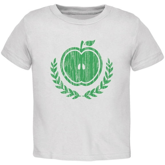 Baby Shower Theme Apple of My Eye Rustic White Toddler T-Shirt - 3T