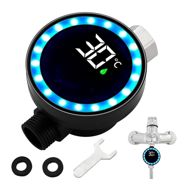 Baby Shower Thermometer,Wireless Shower Temperature Monitor for Showers Stalls, Heads & Systems,Bath Water Temperature Meter, Hydropower Technology, Safe Home Use for Kids Adults Daily Comfort