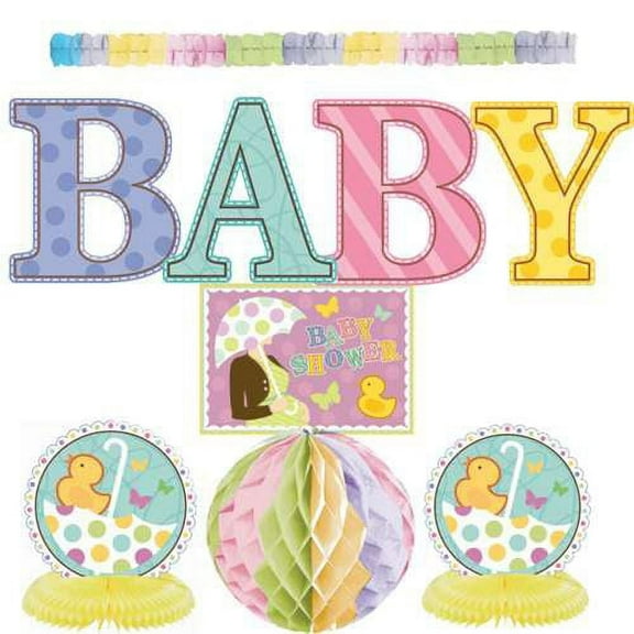 Baby Shower 'Tiny Bundle' Room Decorating Kit (10pc)