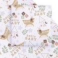 thumbnail image 1 of Baby Shower Wrapping Paper Sheet - 6 Sheets Hello Baby Design Folded Flat for Birthday, Party - 19.7 Inch X 27.5 Inch Per Sheet, 1 of 4
