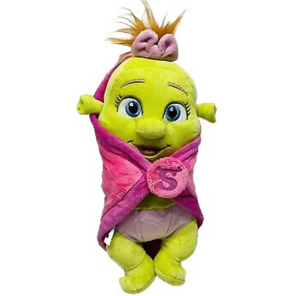 Baby Shrek In Blanket Universal Studios 15 Soft Stuffed Plush Doll Rare  New 