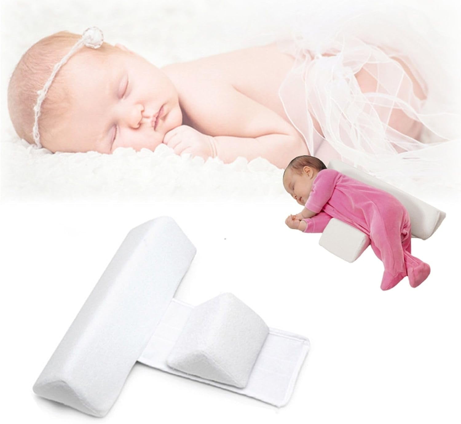 Baby Side Sleeper Wedge Chair Positioner Back & Body Supports The 45