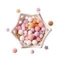 thumbnail image 1 of Baby Silicone Beads for 100pcs Loose Bead for Pink Series Nursing Necklaces Bracelets Fashionable Jewelry, 1 of 5