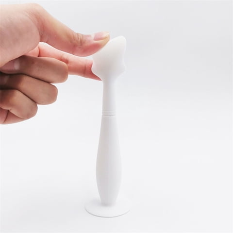 Baby Silicone Nappy Rash Applicator Spatula with Suction Cup Soft Bottom Brush for Care