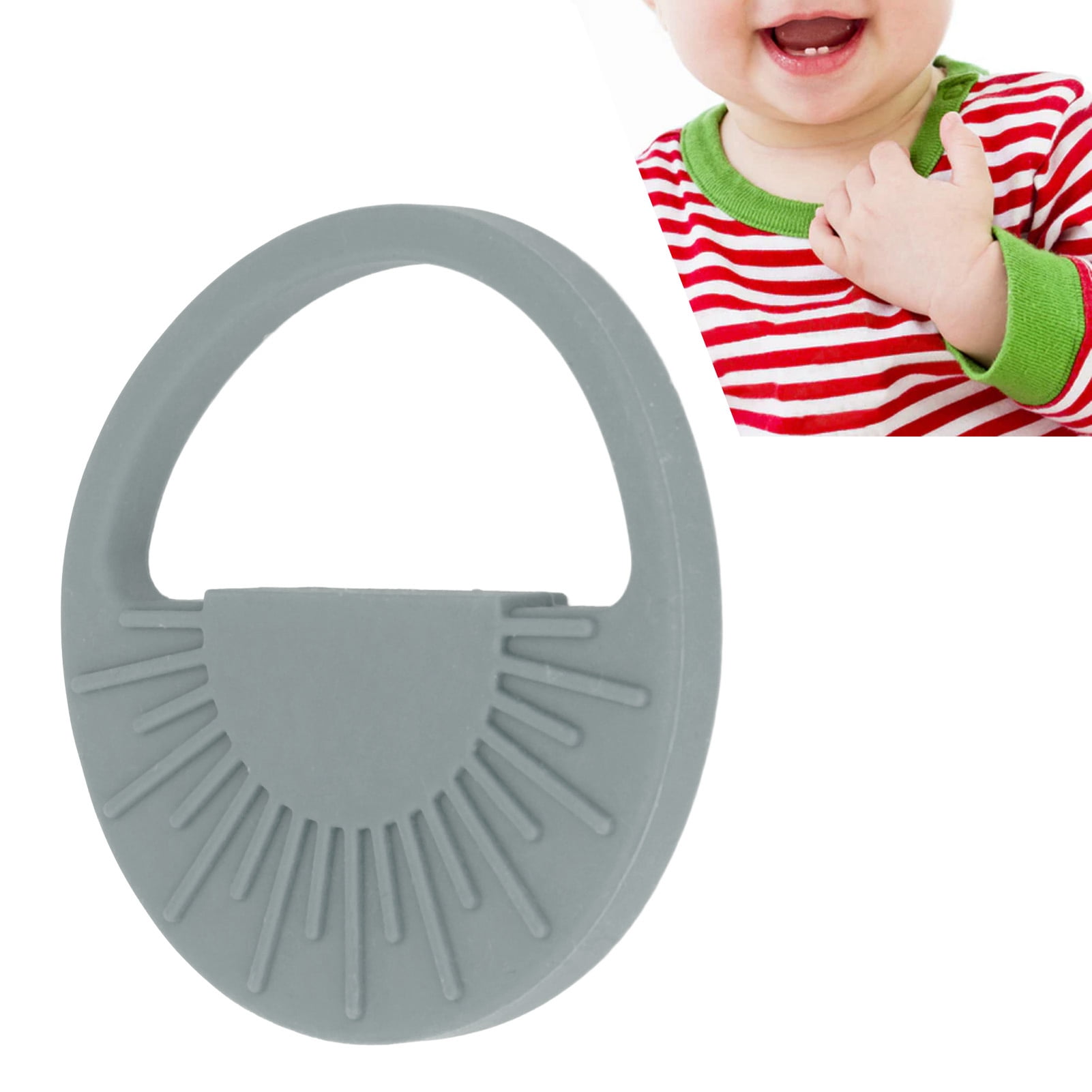 Baby Silicone Teether Toy Safe Semi Circular Sun Easy To Hold Infant