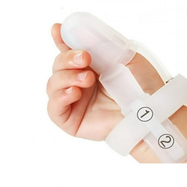 Baby Silicone Thumb Sucking Stop Finger Guard Treatment Kit Correct Tool，to Stop Thumb Sucking Bite Correction，Non-Toxic，Safety