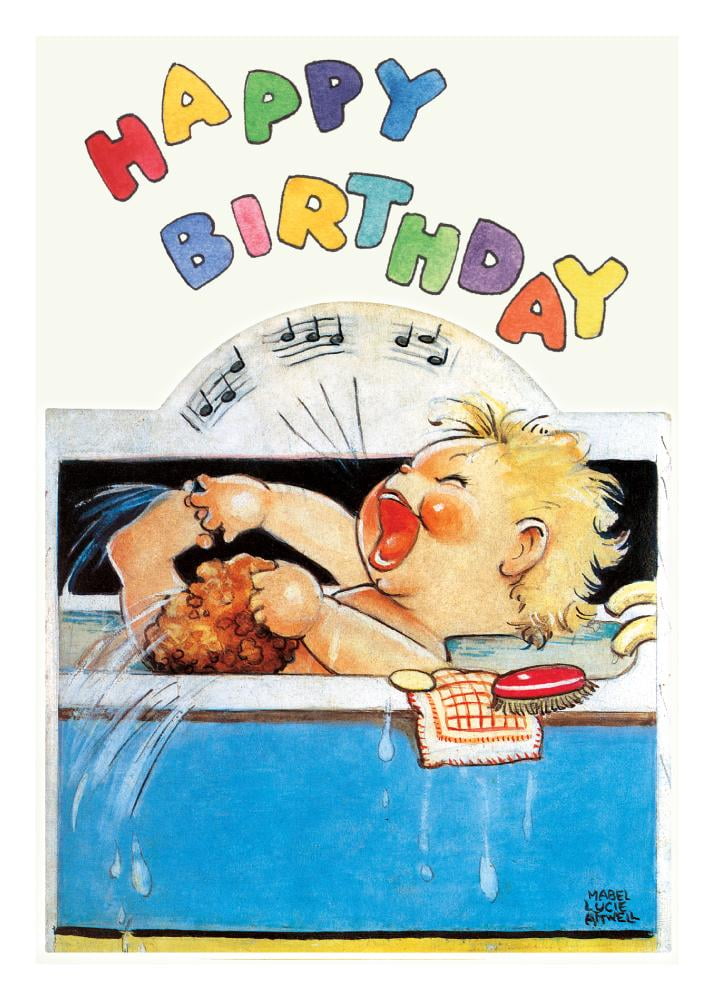 Baby Singing in the Bath Birthday Card (Other)