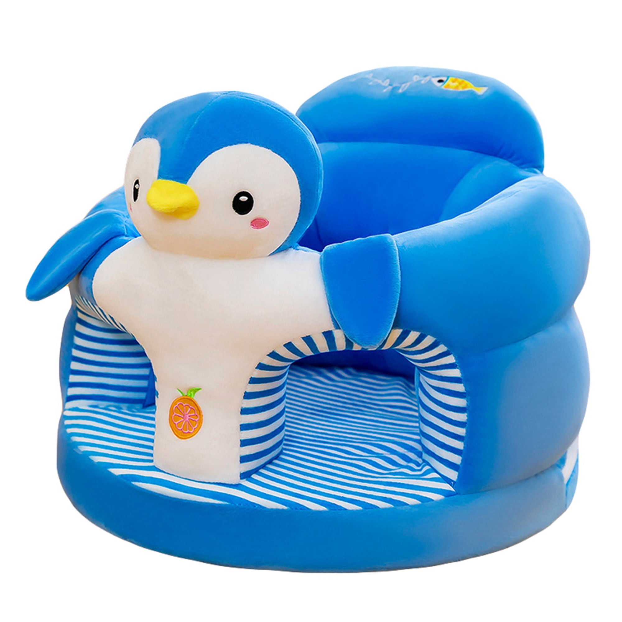 Baby Sit up Chair Plush Soft Animal Shaped Baby Learning to Sit Chair Keep Sitting Posture