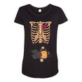 thumbnail image 1 of Baby Skeleton Baby Witch Halloween Horror Funny Maternity DT T-Shirt Tee, 1 of 2